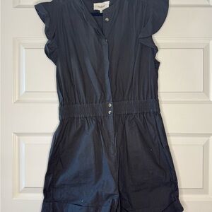 Ba&sh dark grey cotton romper.